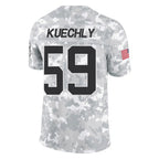 C.Panthers #59 Luke Kuechly Player Arctic Camo Salute to Service Limited Game Gdoa Stitched Jerseys