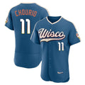 M.Brewers #11 Jackson Chourio Player Blue 2026 City Connect Home Limited Elite Fdoa Stitched Jerseys