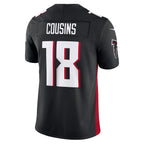 A.Falcons #18 Kirk Cousins Player Black Vapor F.U.S.E. Limited Gdoa Stitched Jerseys