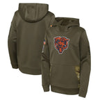 C.Bears ## Bears Blank Player Olive Salute to Service Pullover Hoodies Limited Gdoa Stitched Jerseys