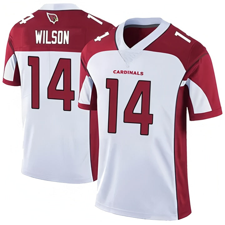 A.Cardinals #14 Michael Wilson Player White Limited Home Game Gdoa Stitched Jerseys