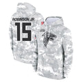 A.Falcons #15 Brian Robinson Player Camo Arctic Salute to Service Hoodies Limited Gdoa Stitched Jerseys
