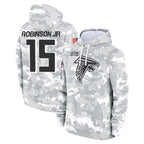 A.Falcons #15 Brian Robinson Player Camo Arctic Salute to Service Hoodies Limited Gdoa Stitched Jerseys