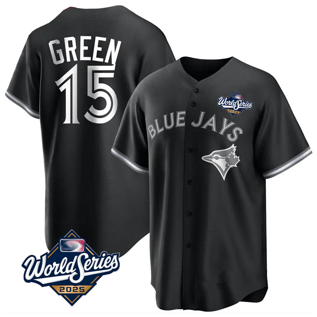 T.Blue Jays #15 Chad Green Player Black 2025 World Series City Connect Limited Fdoa Stitched Jerseys