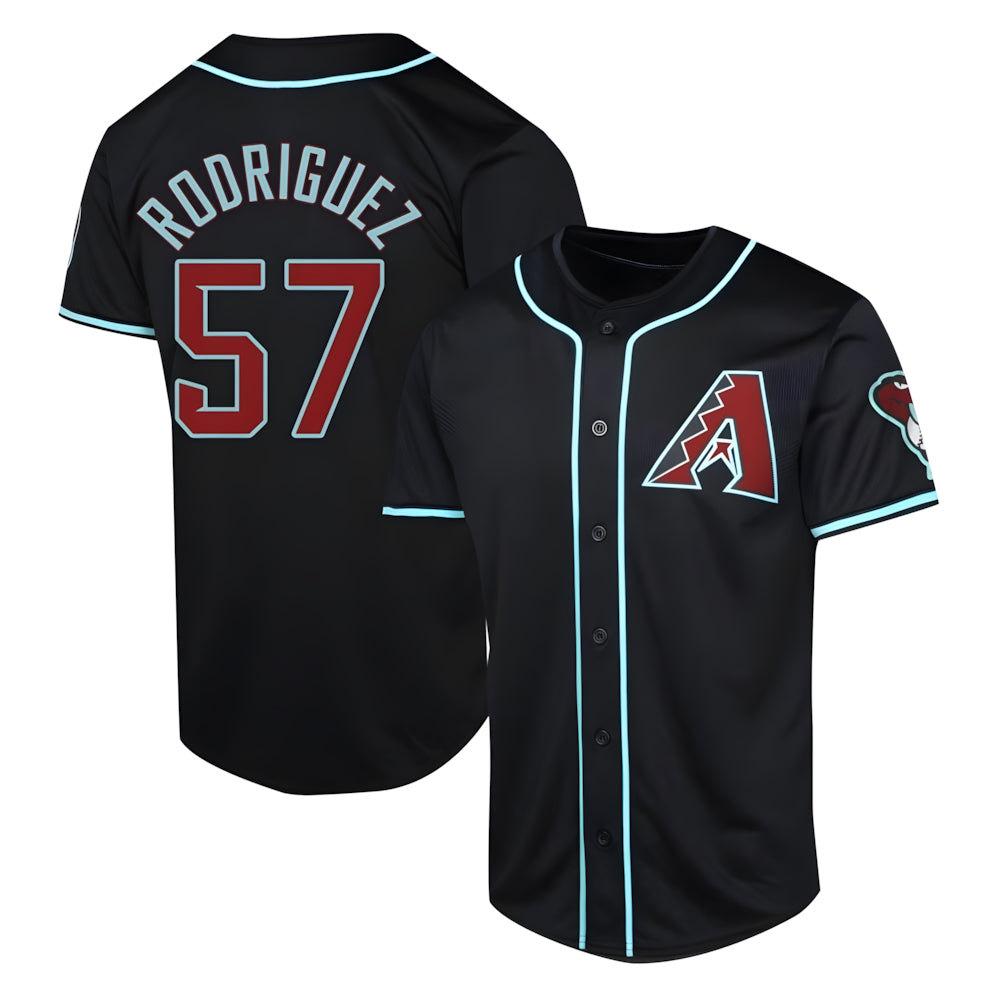 A.Diamondbacks #57 Eduardo Rodriguez Player Black Limited Alternate Stitched Jersey
