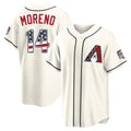 A.Diamondbacks #14 Gabriel Moreno Player Cream USA 250 Fourth of July Home Game Gdoa250Ys Stitched Jerseys