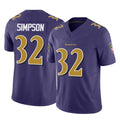 B.Ravens #32 Trenton Simpson Player Purple Vapor F.U.S.E. Limited Gdoa Stitched Jerseys
