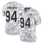 M.Dolphins #94 Jordan Phillips Player Arctic Camo Salute To Service Limited Game Gdoa Stitched Jerseys
