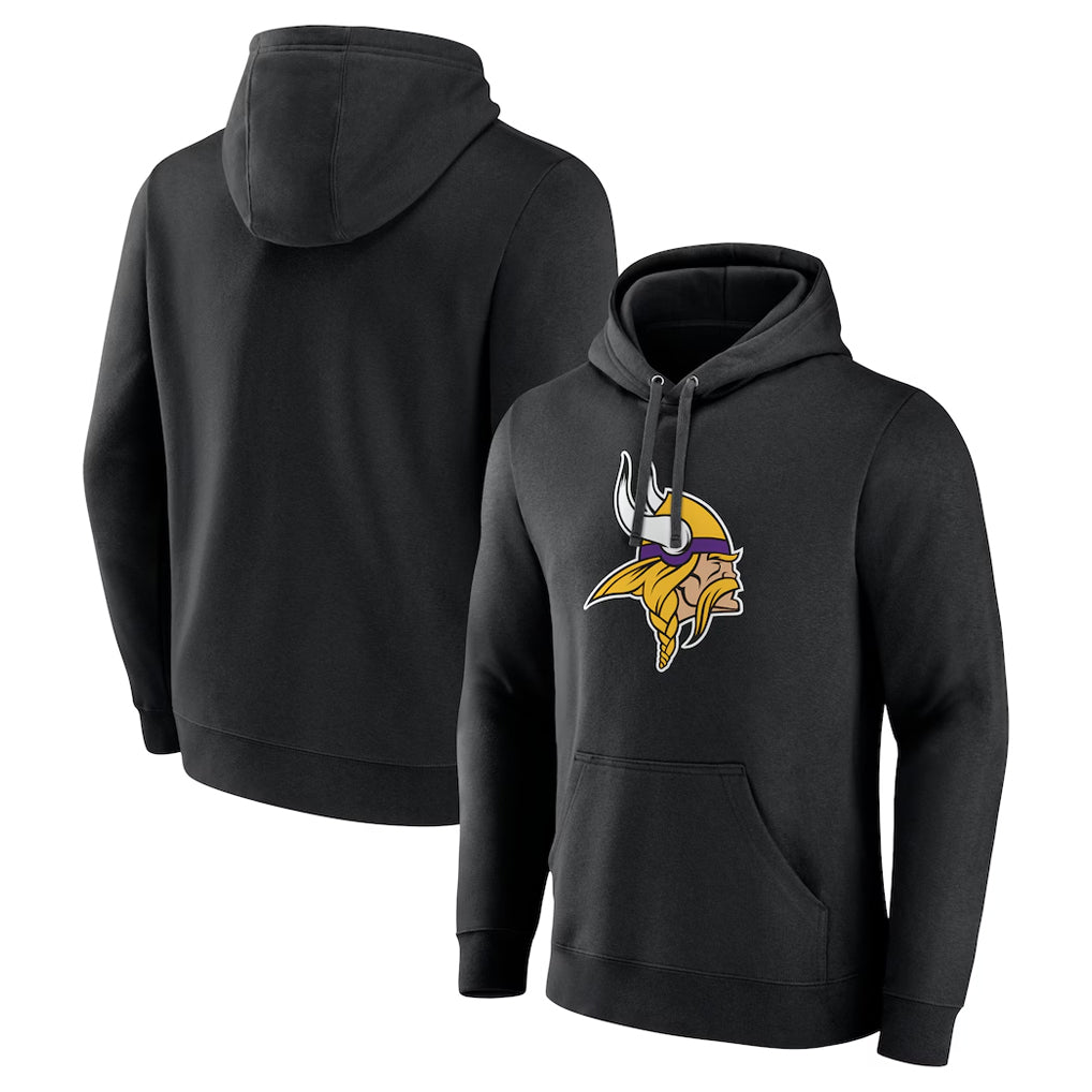 M.Vikings ## Vikings Blank Player Black LOGO Pullover Hoodies Limited Game Gdoa Stitched Jerseys