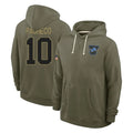 D.Lions #10 Isiah Pacheco Player Olive Salute to Service Pullover Hoodies Limited Gdoa Stitched Jerseys