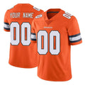 Custom D.Broncos Orange Vapor Untouchable Limited Home Game Any Name & Numbers Gdoa Stitched Jerseys