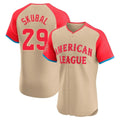 D.Tigers #29 Tarik Skubal Player Cream American League All-Star Limited Elite Home Gdoa Stitched Jerseys