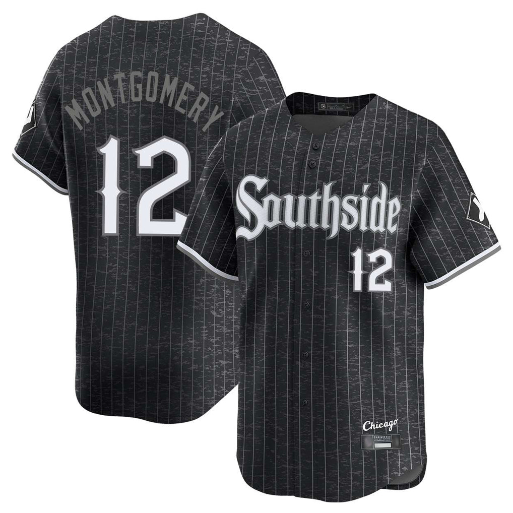 C.White Sox #12 Colson Montgomery Player Black City Connect Limited Home Gdoa Stitched Jerseys