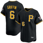 P.Pirates #6 Konnor Griffin Player Black Alternate Limited Game Fdoa Stitched Jerseys