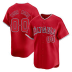 Custom LA.Angels Red Limited  Home Game Any Name & Number Gdoa Stitched Jerseys