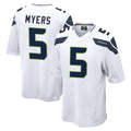 S.Seahawks #5 Jason Myers Player White Home Game Gdoa Stitched Jerseys