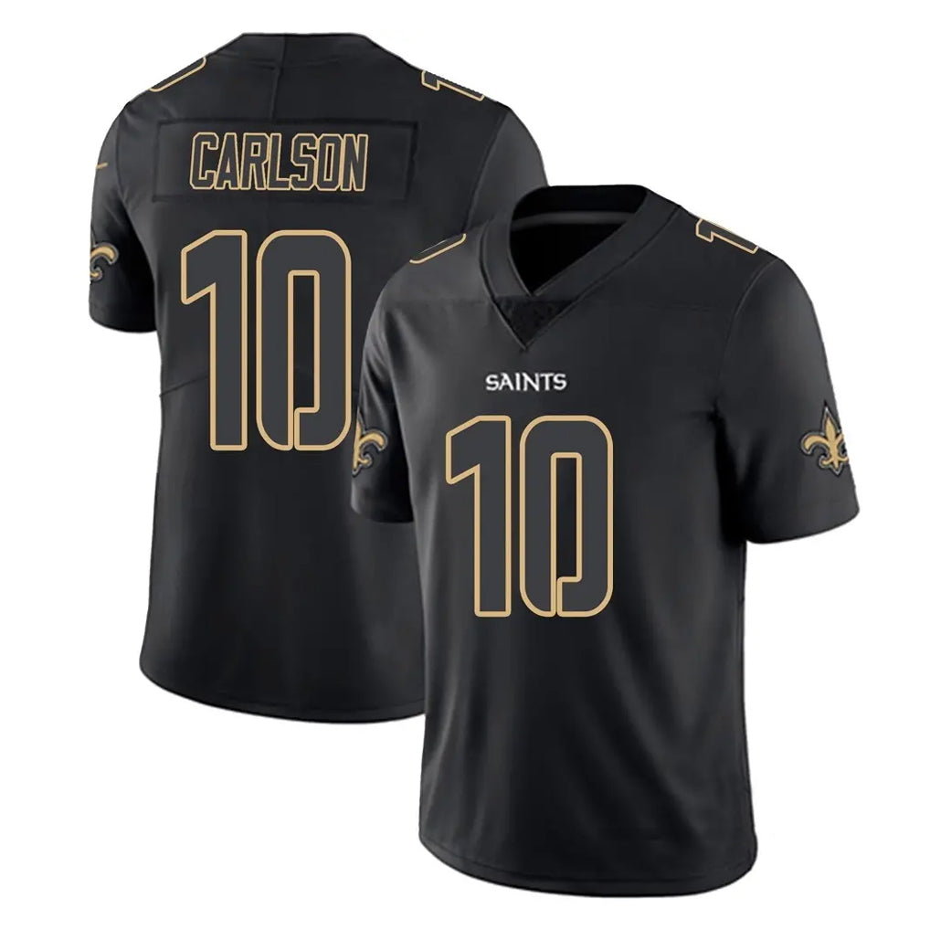 NO.Saints #10 Daniel Carlson Player Black Impact Limited Home Game Gdoa Stitched Jerseys