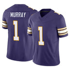 M.Vikings #1 Kyler Murray Player Purple Limited Classic Vapor F.U.S.E. Home Game Gdoa Stitched Jerseys