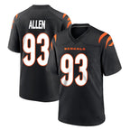 C.Bengals #93 Jonathan Allen Player Black Home Game Gdoa Stitched Jerseys