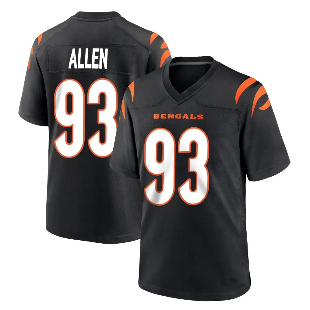 C.Bengals #93 Jonathan Allen Player Black Home Game Gdoa Stitched Jerseys
