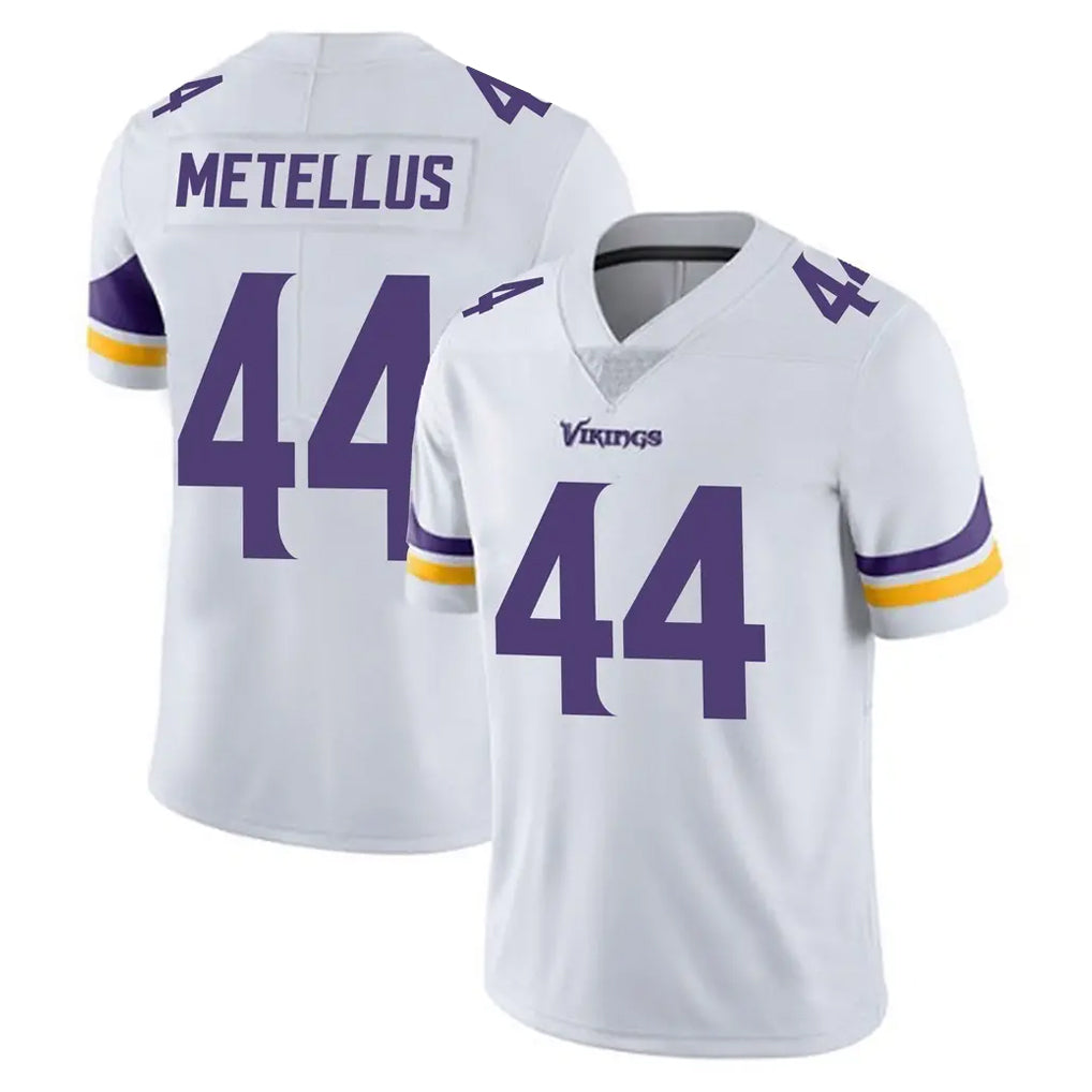 M.Vikings #44 Josh Metellus Player White Limited Vapor Untouchable Home Game Gdoa Stitched Jerseys