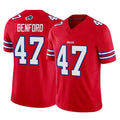 B.Bills #47 Christian Benford Player Red Vapor F.U.S.E. Limited Gdoa Stitched Jerseys