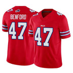 B.Bills #47 Christian Benford Player Red Vapor F.U.S.E. Limited Gdoa Stitched Jerseys