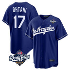 LA.Dodgers #17 Shohei Ohtani Player Royal World Series Game Fdoa Stitched Jerseys