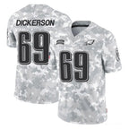 P.Eagles #69 Landon Dickerson Player Arctic Camo Salute to Service Limited Game Gdoa Stitched Jerseys