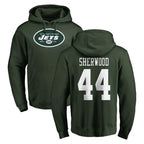 NY.Jets #44 Jamien Sherwood Player Green LOGO Pullover Hoodies Limited Game Gdoa Stitched Jerseys