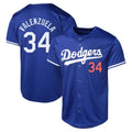 LA.Dodgers #34 Fernando Valenzuela Player Royal Limited World Series Fdoa Stitched Jerseys