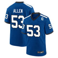IN.Colts #53 CJ Allen Player Royal Alternate Indiana Nights Home Game Gdoa Stitched Jerseys