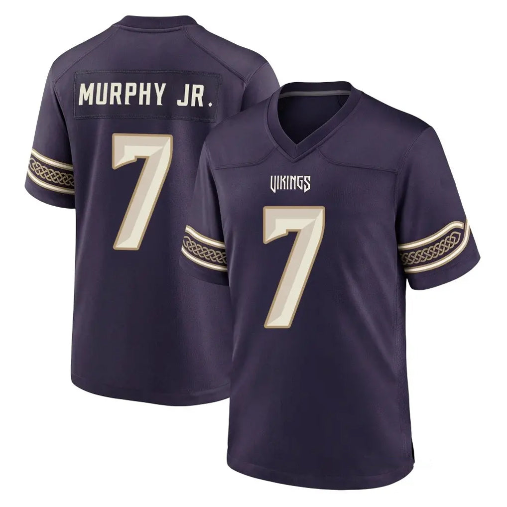 MN.Vikings #7 Byron Murphy Jr. Player Purple 2026 Rivalries Collection Home Game Gdoa Stitched Jerseys