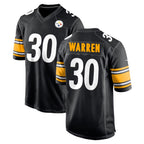 P.Steelers #30 Jaylen Warren Player Black Home Game Gdoa Stitched Jerseys