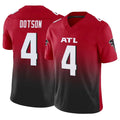 A.Falcons #4 Jahan Dotson Player Red Vapor F.U.S.E. Limited Home Game Gdoa Stitched Jerseys