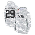 NY.Jets #29 Minkah Fitzpatrick Player Arctic Camo Salute to Service Pullover Hoodies Limited Game Gdoa Stitched Jerseys