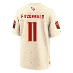 A.Cardinals #11 Larry Fitzgerald Player Cream Rivalries Collection Game Gdoa Stitched Jerseys