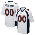 Custom D.Broncos White Game Any Name & Numbers Gdoa Stitched Jerseys