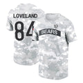C.Bears #84 Colston Loveland Player Arctic Camo Salute to Service Performance T-Shirt Limited Gdoa Stitched Jerseys