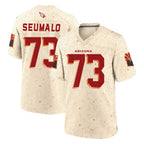 A.Cardinals #73 Isaac Seumalo Player Cream Rivalries Collection Game Gdoa Stitched Jerseys