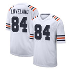C.Bears #84 Colston Loveland Player White Classic Home Game Gdoa Stitched Jerseys