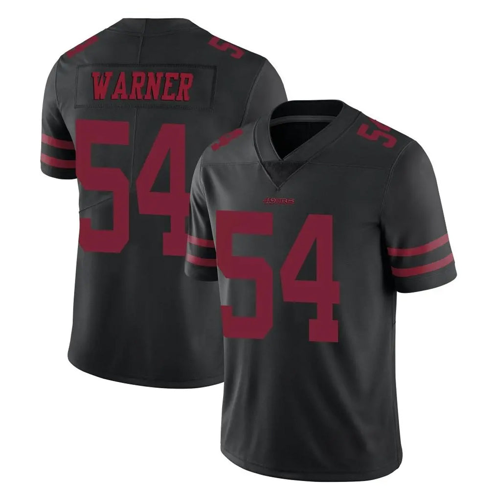 SF.49ers #54 Fred Warner Player Black Alternate Limited Vapor Untouchable Home Game Gdoa Stitched Jerseys