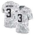 J.Jaguars #3 Jakobi Meyers Player Arctic Camo Salute To Service Limited Game Gdoa Stitched Jerseys