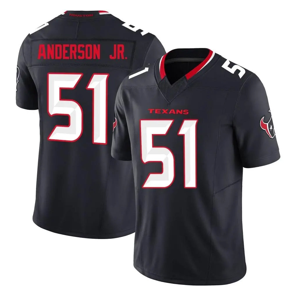 H.Texans #51 Will Anderson Jr. Player Navy Limited Alternate Vapor F.U.S.E. Home Game Gdoa Stitched Jerseys