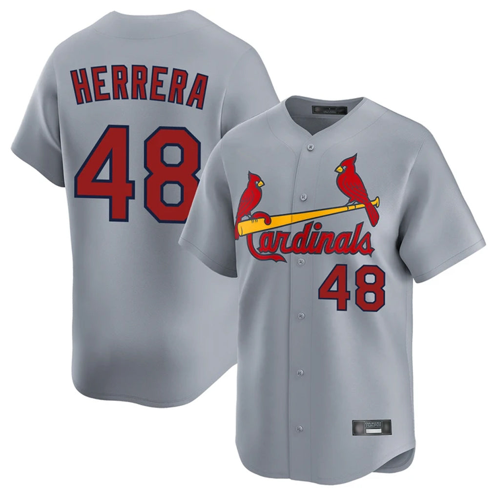 St. Louis Cardinals #48 Ivan Herrera Player Gray Home Limited Fdoa Stitched Jerseys