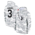 A.Cardinals #3 Budda Baker Player Arctic Camo Salute to Service Limited Hoodie Gdoa Stitched Jerseys