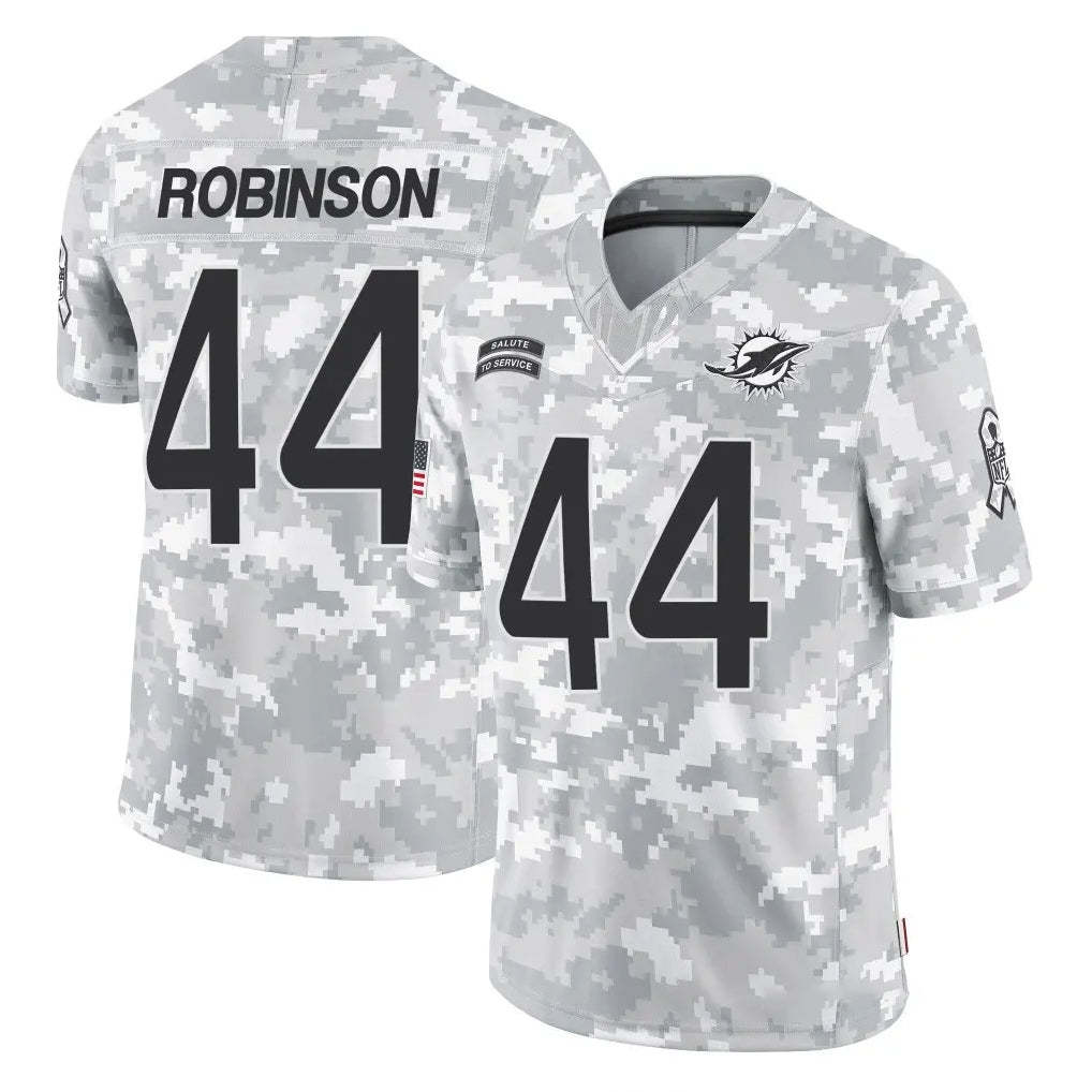 M.Dolphins #44 Chop Robinson Player Arctic Camo Salute To Service Limited Game Gdoa Stitched Jerseys