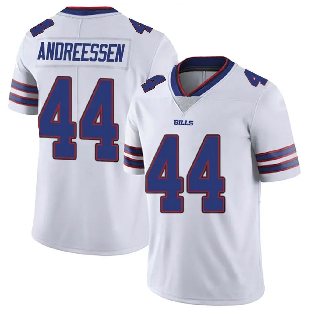 B.Bills #44 Joe Andreessen Player White Vapor Untouchable Limited Gdoa Stitched Jerseys