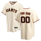 Custom SF.Giants Cream Home Game Any Name & Number Gdoa Stitched Jerseys