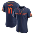 H.Astros #11 Cam Smith Player Navy City Connect Limited Elite Home Gdoa Stitched Jerseys